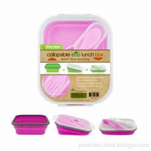 Collapsible Lunch Box, Assorted Green and Orange Colors, New and Hot